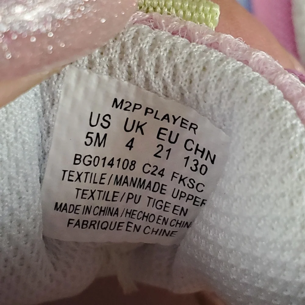 Stride Rite Made2Play Player Toddler Shoes Sz 5 M Pink Multi Mesh Sneakers